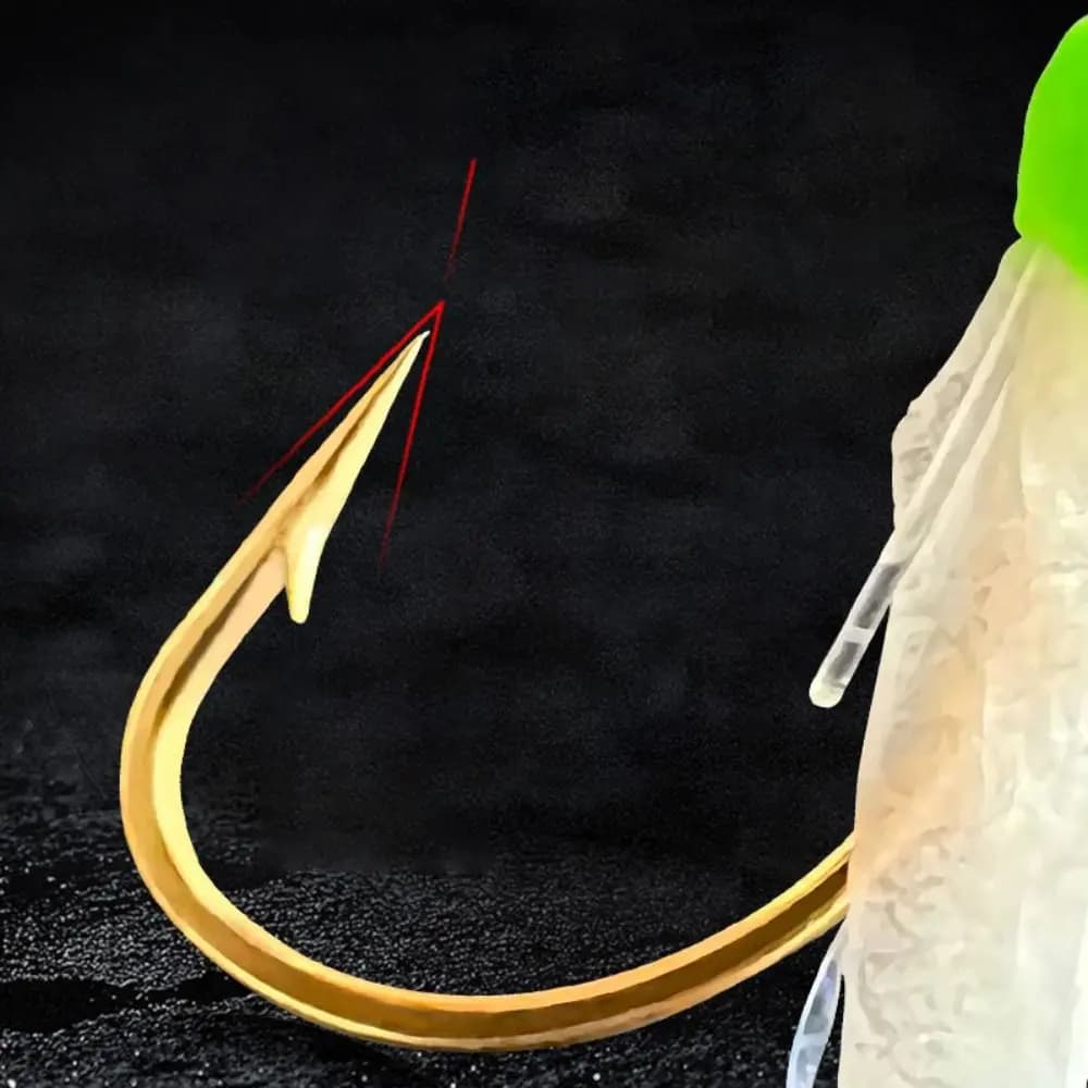 Leurres plume sabiki rigs pour maquereau morue bar pêche mer et eau douce noctiluques