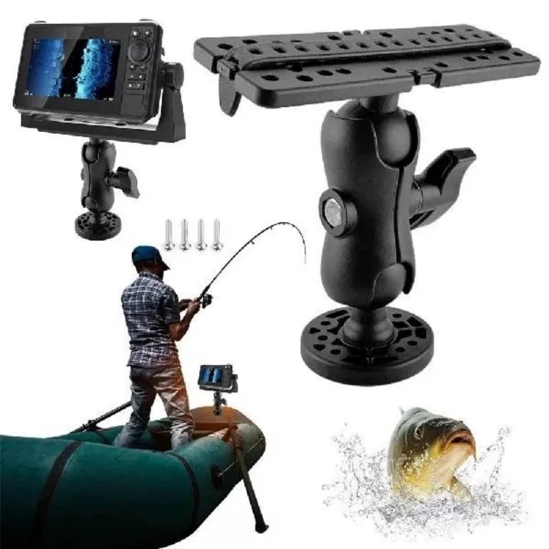 Support rotatif 360° pour sondeur de pêche - Monture universelle pour GPS et électronique marine