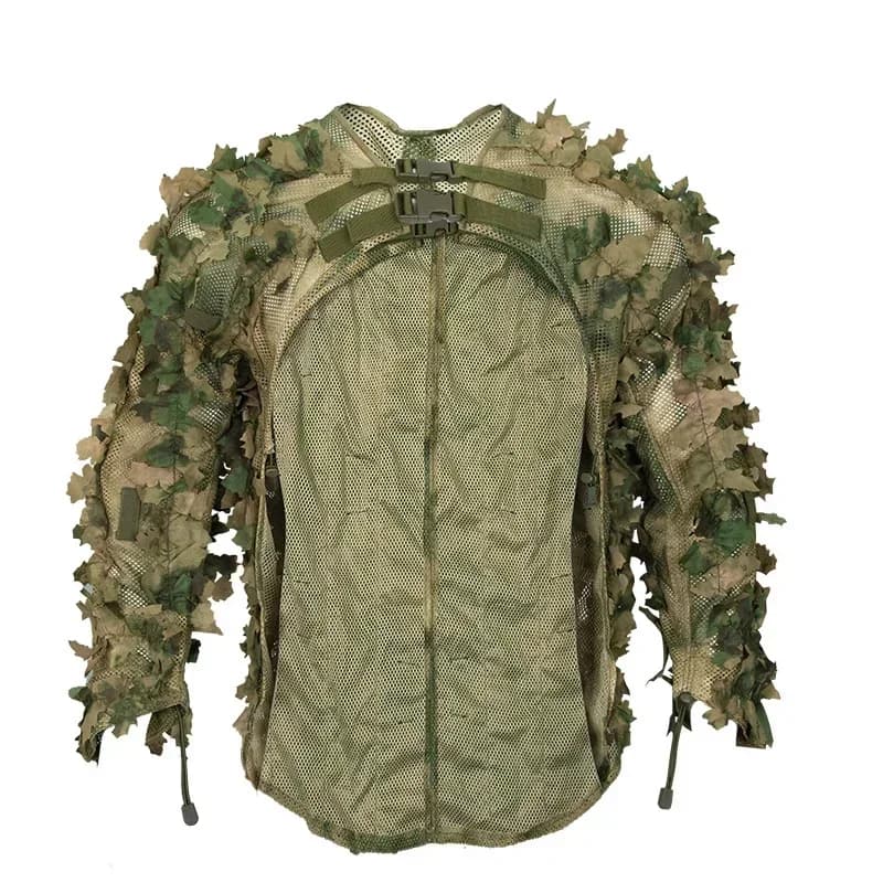 Robe camouflage Ghillie pour homme femme - tenue chasse pêche jungle feuilles extérieur