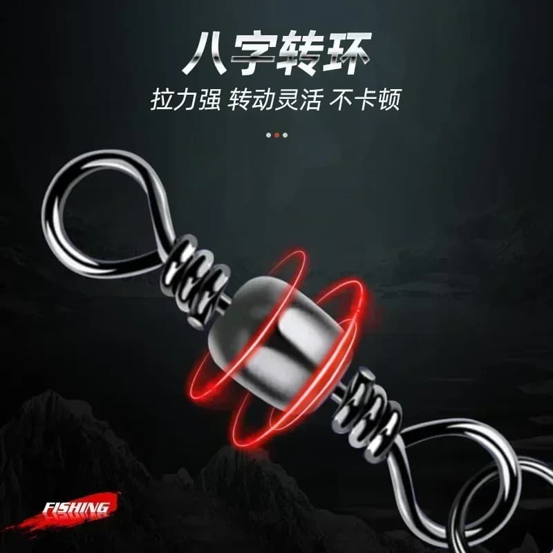 Clips de verrouillage rapide 10-50PCS pour accessoires pêche rotation à billes raccords hameçons carpe