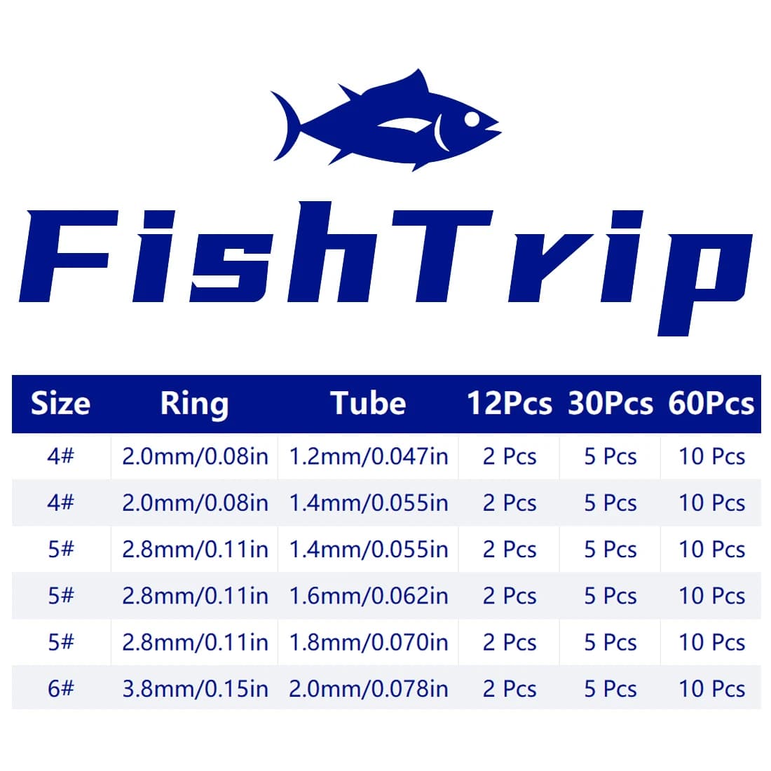 Kit réparation anneaux centraux super petits pour cannes fines et fly rod eau douce et mer