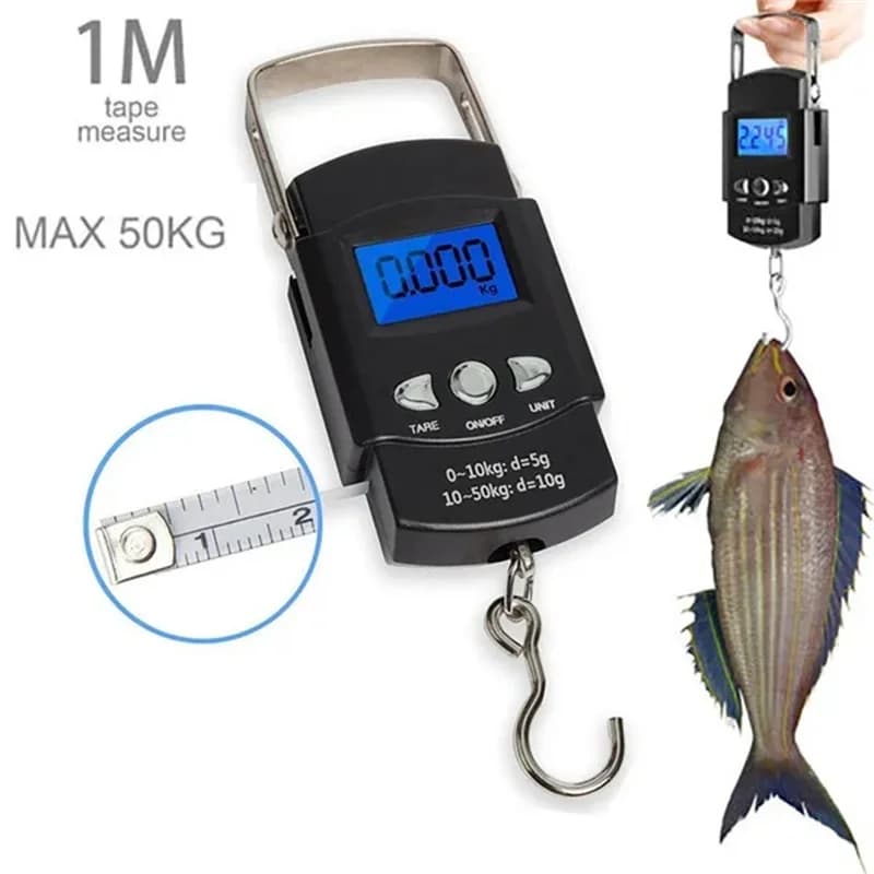 Mini balance numérique poche pêche LCD - Pèse-poisson et bagages portable Gorelax pour voyage