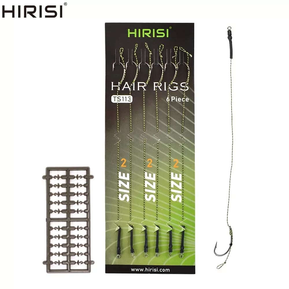 Montages prêts à pêcher Hirisi pour carpe - Bas de ligne et terminal tackle prémontés, gain de temps