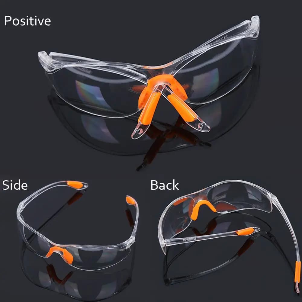 Lunettes de sécurité transparentes anti-poussière - protection unisexe pour travaux et bricolage