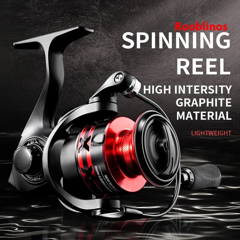 Moulinet Spinning Rooblinos HT pour truite et carpe avec bobine métal interchangeable gauche/droite
