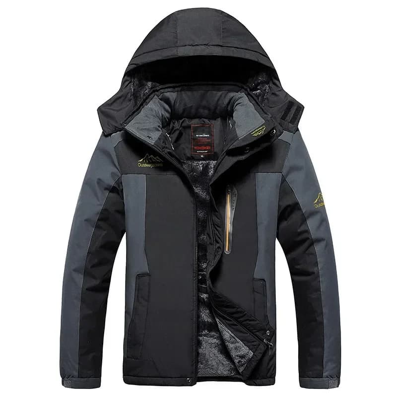 Parka homme imperméable épaisse 9XL pour pêche hivernale - Veste militaire polaire