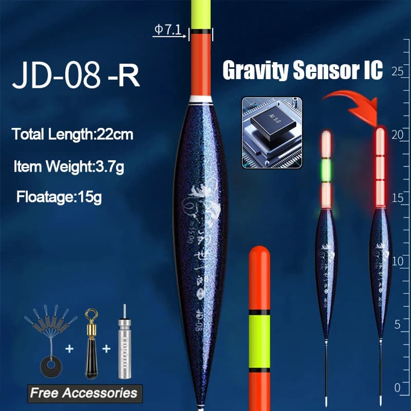 Nouveauté capteur gravité IC flotteur lumineux LED haute luminosité pour la pêche au rockfish
