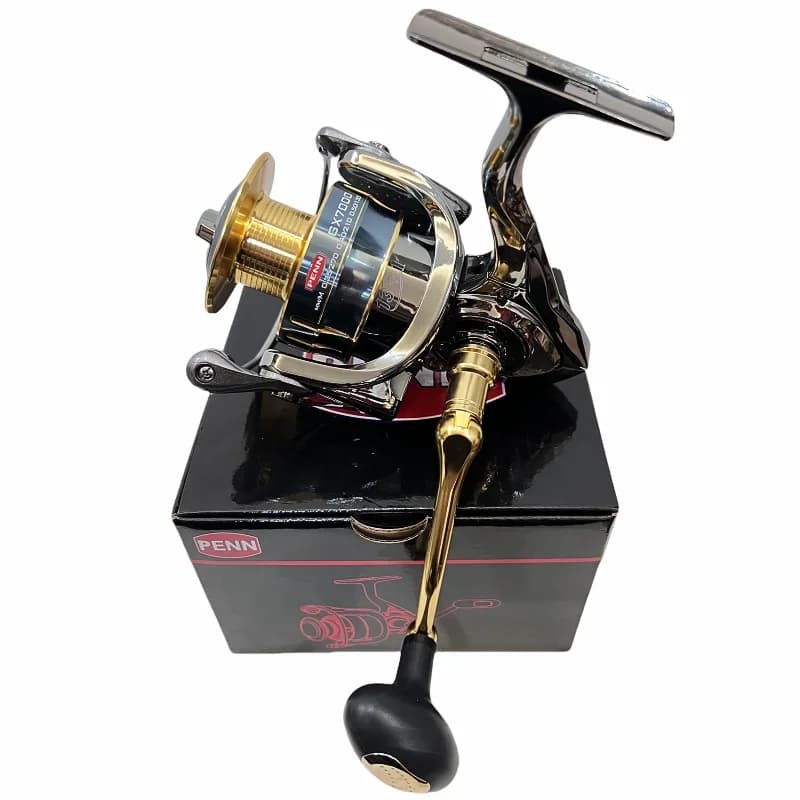 PENN GX1000-7000 Fishing Reel with 13+1 High-End Bearings, 25KG Max Drag, and Bo