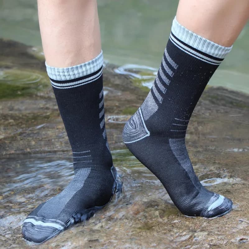 Chaussettes imperméables respirantes pour randonnée hiver pêche ski camping chaudes confortables