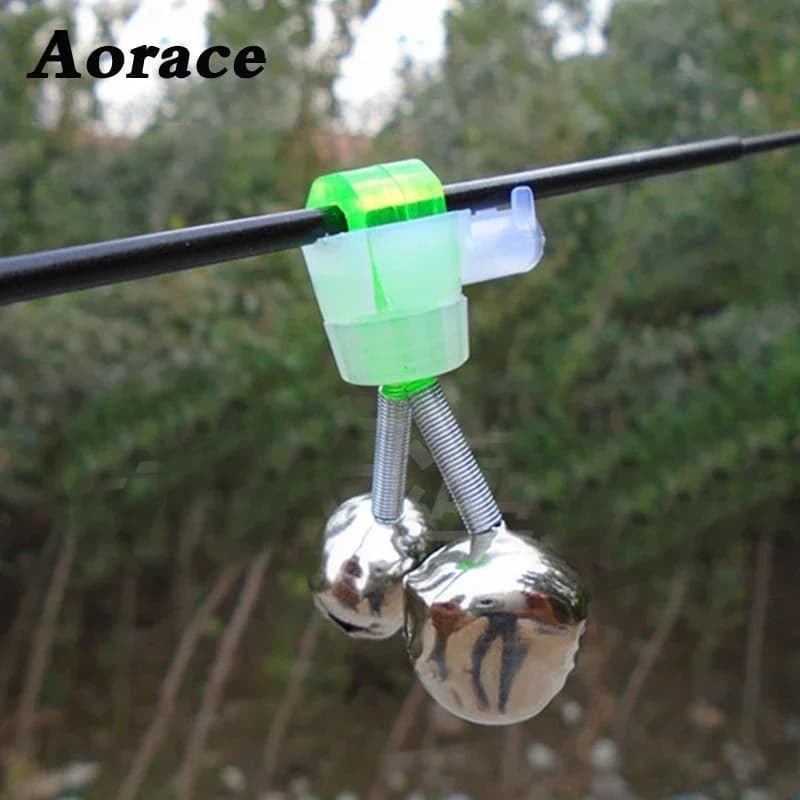 Lot de 5 clochettes de pêche avec clips Aorace - Accessoires alarme de touche pour carpe et pêche sportive