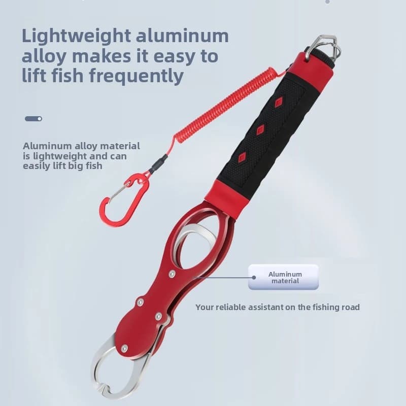 Pince multifonction pêche en alliage aluminium avec échelle et rotation 360° - Outil pliable