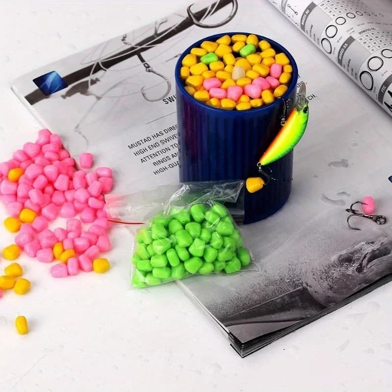 100 boilies flottants aromatisés - Appât silicone souple pour carpe amour et pêche au feeder