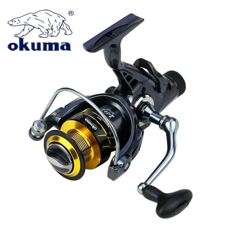 Moulinet spinning Okuma Dual Brake fil métal 18kg frein max - Roue G3000 à G6000 pour pêche sportive