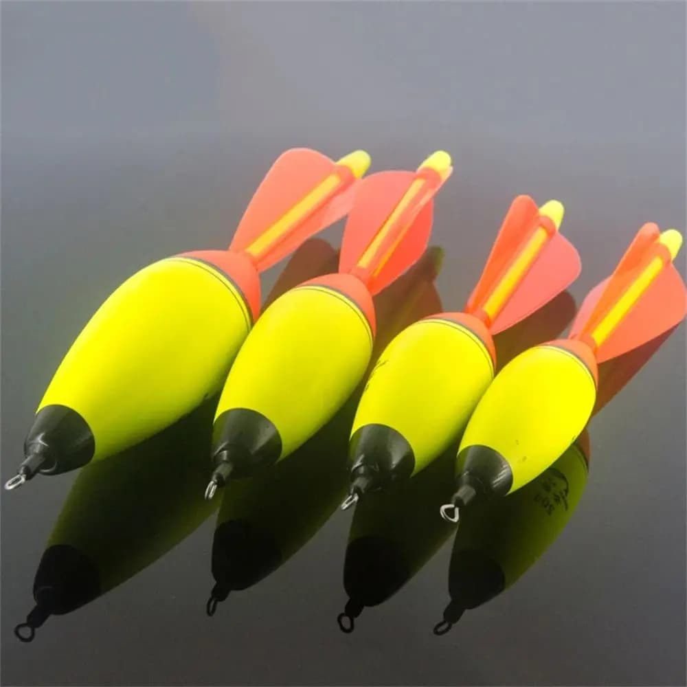Flotteurs Eva lumineux avec queue tournante pour pêche nocturne en mer rocheuse 20-100g poids variable