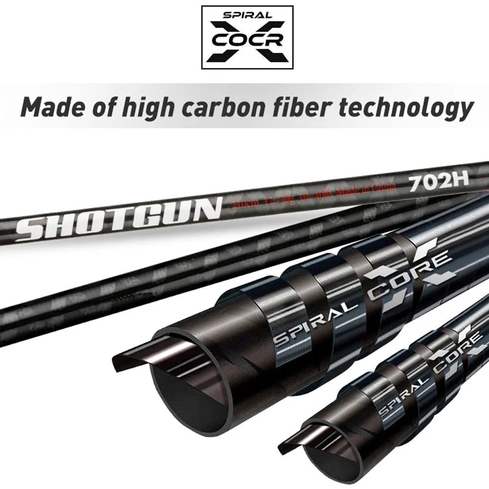 Canne leurre 2.28m 2.4m XH XXH action fast 40LB carbone gros poissons spinning casting