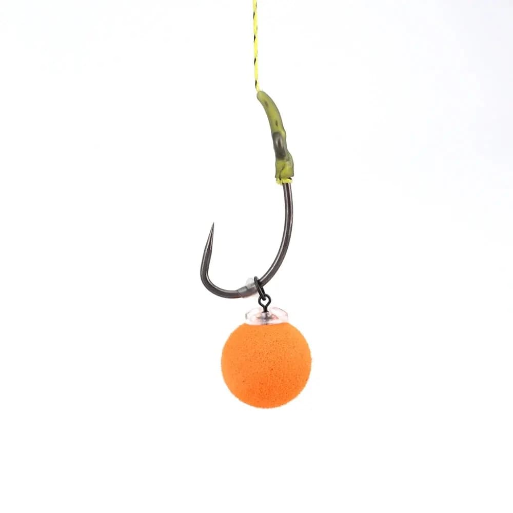 Hameçons Hirisi 15 pièces sans ardillon acier inoxydable haute teneur en carbone revêtus PTFE pour pêche
