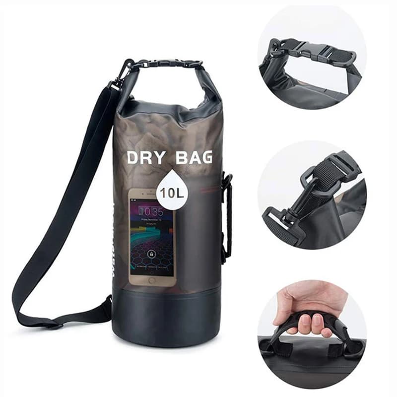 Sac étanche 10L 20L pour natation randonnée rafting kayak pêche - Poche de rangement imperméable XD117Y