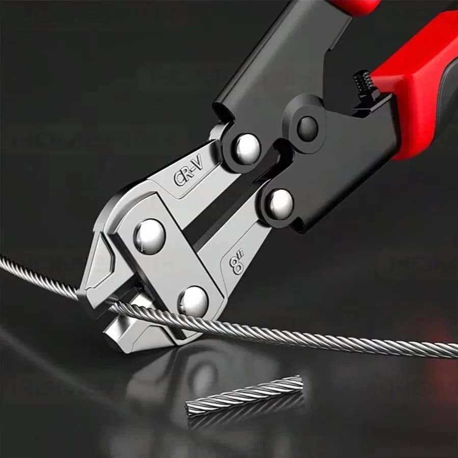 Coupe-boulon mini professionnel en acier chrome-vanadium - coupe-fil et barres métalliques facilement