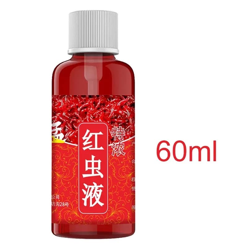 Concentré liquide 60ML senteur ver de sang attracteur poissons - Additif appât perméabilité appétit truite cabillaud carpe perche