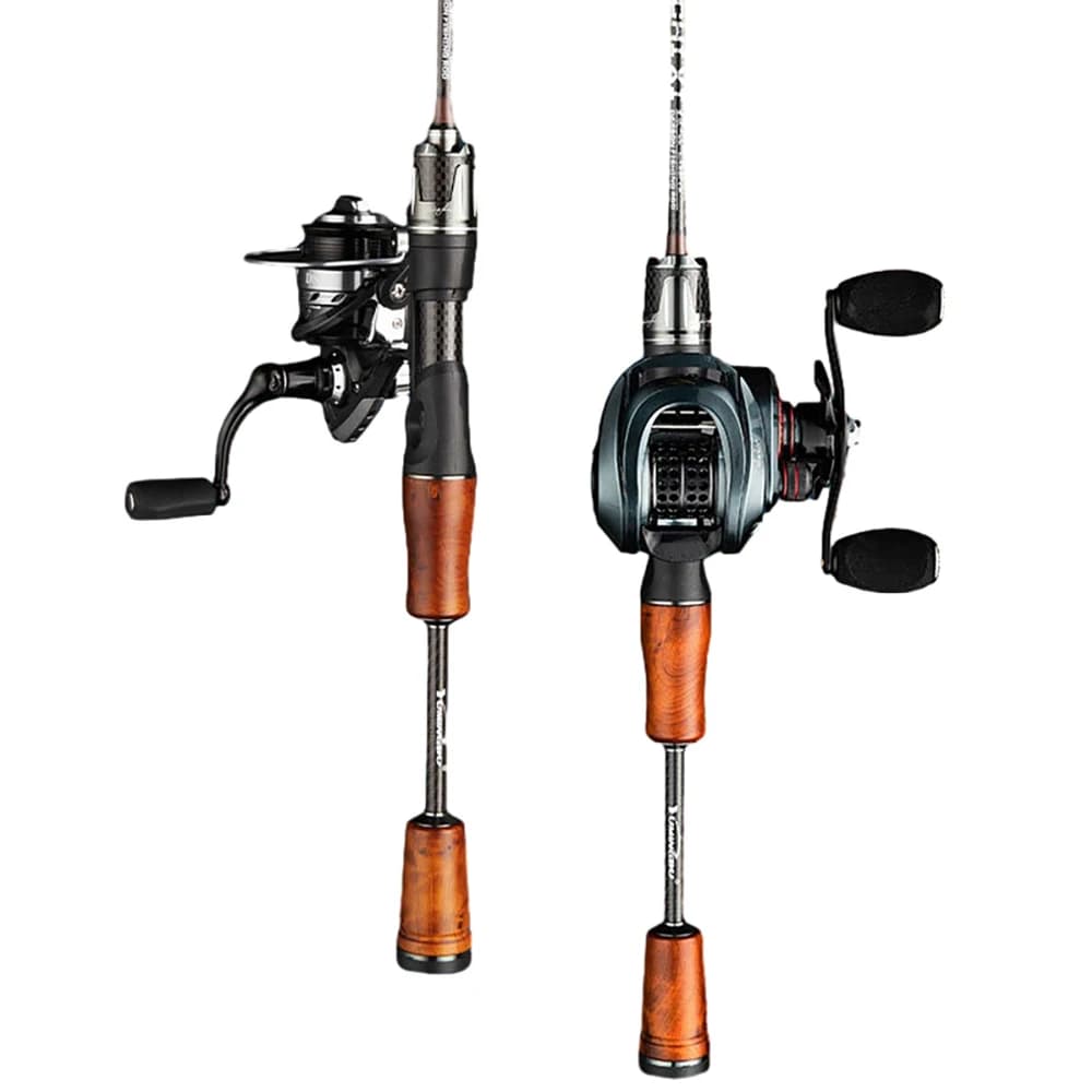 Canne ultralight carbone 2 sections pour carpe truite perche pêche leurres lac rivière