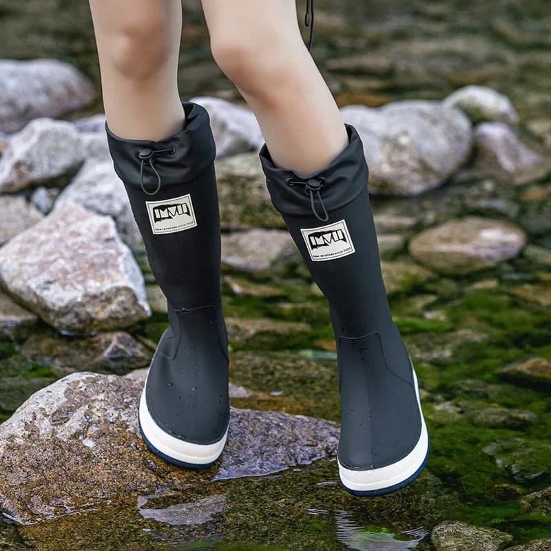 Bottes caoutchouc couple pêche jardin travail imperméables unisexes galoches pluie