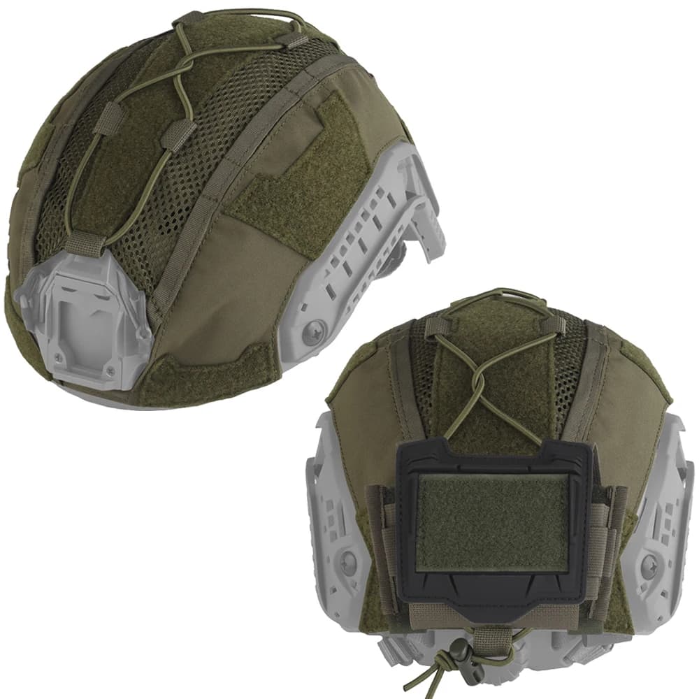 Housse camouflage Gen 4 pour casque Ops-Core FAST pêche avec poche batterie NVG