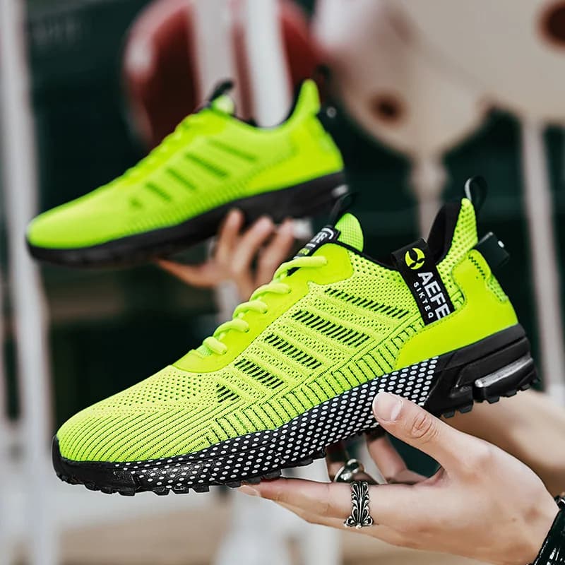 Chaussures running homme pour pêche sportive - Sneakers respirantes légères pêche active et déplacements