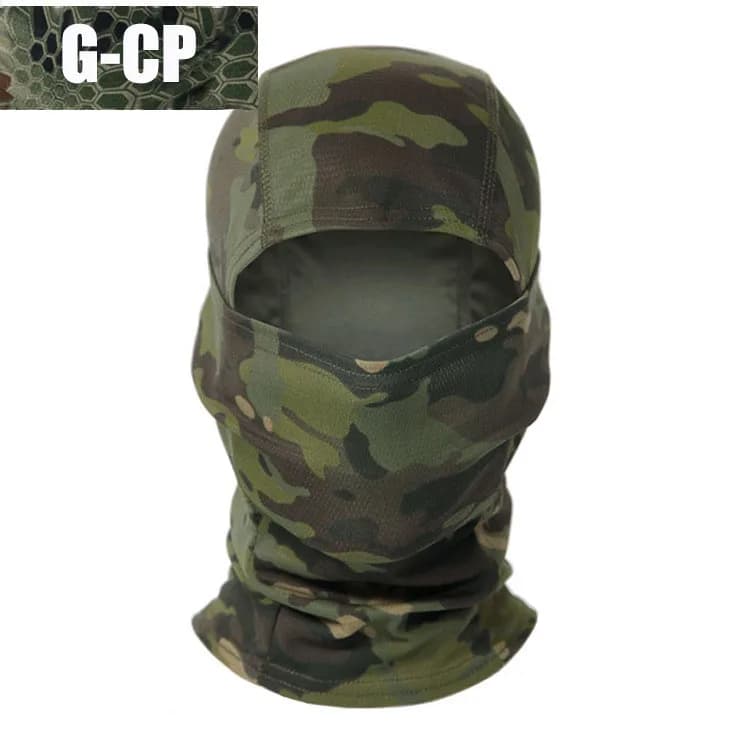 Cagoule tactique Multicam camouflage intégrale pour chasse, pêche, cyclisme et activités outdoor