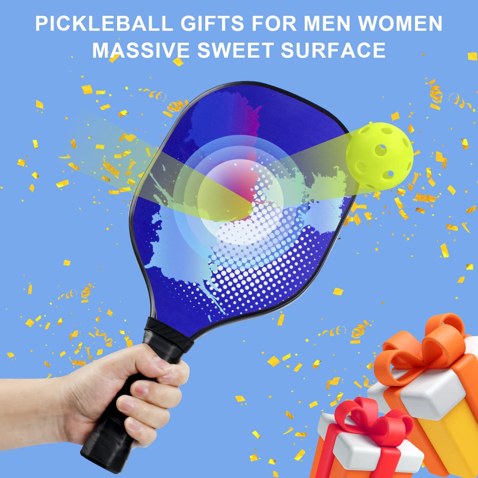 Set de pickleball KOFULL 4 raquettes premium avec balles, grips et sac - Parfait pour débutants et familles