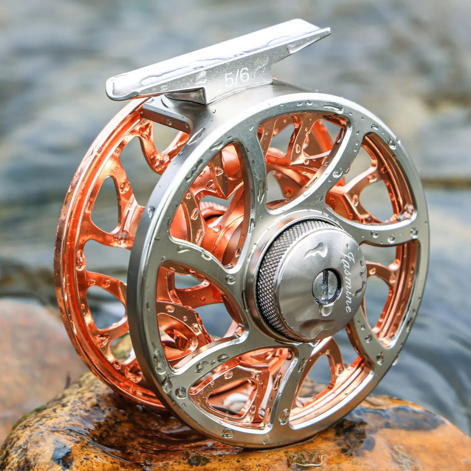 Moulinet pêche à la mouche Sougayilang CNC 5/6 frein 11kg pour truite ombre saumon