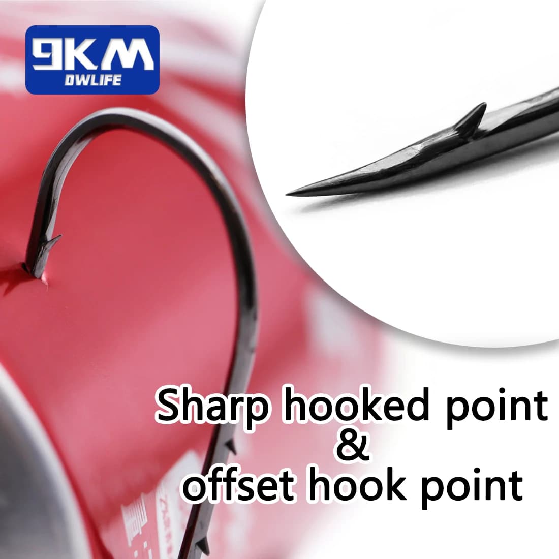 9KM 25Pcs Baitholder Fishing Hooks Sea Fishing Shank Beak Live Bait Holder - Hameçons porte-appâts mer