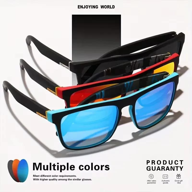 Lunettes de soleil vintage polarisées pêche homme femme - UV400 luxe marque designer conduite