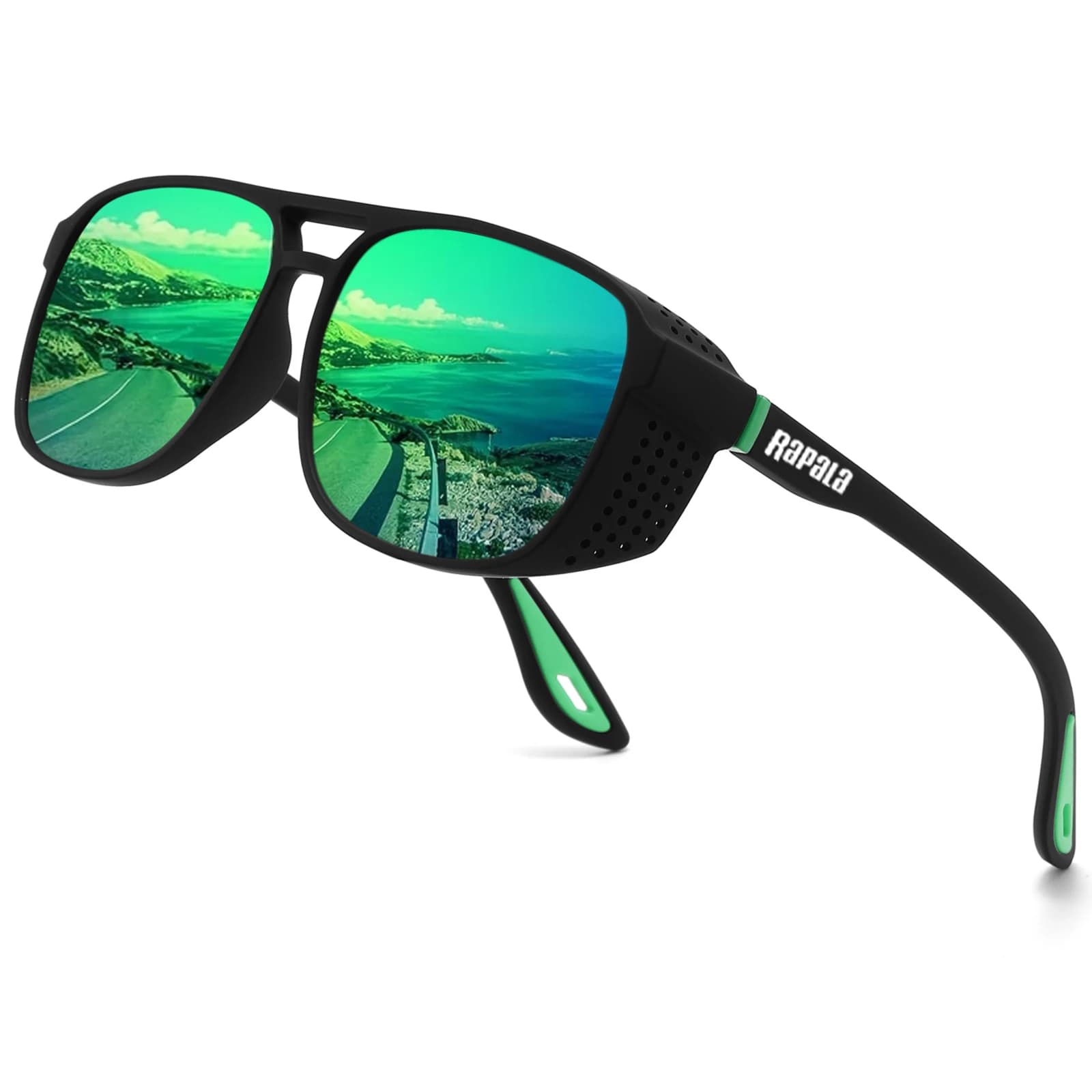 Lunettes Rapala pêche professionnelle - Verres polarisés anti-vent pour pêche sportive intensive