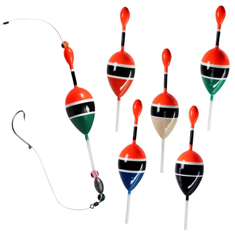 5 flotteurs coulissants en liège balsa 15g et 5g pour pêche en mer et eau douce,
