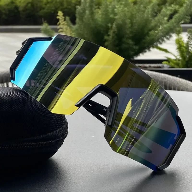 Lunettes de pêche montagne UV400 homme femme - Sport outdoor, ski, cyclisme avec protection anti-vent optimale