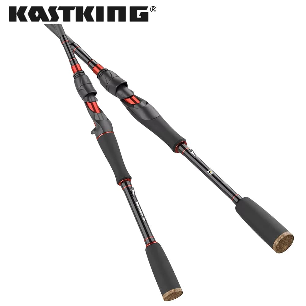 Canne KastKing Brutus multi-section Carbon Spinning Casting Fishing Rod 1.29-2.28m Baitcasting Rod For Steelhead