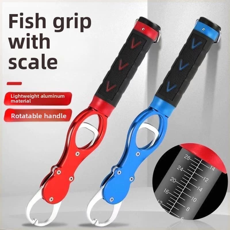 Pince multifonction pêche en alliage aluminium avec échelle et rotation 360° - Outil pliable