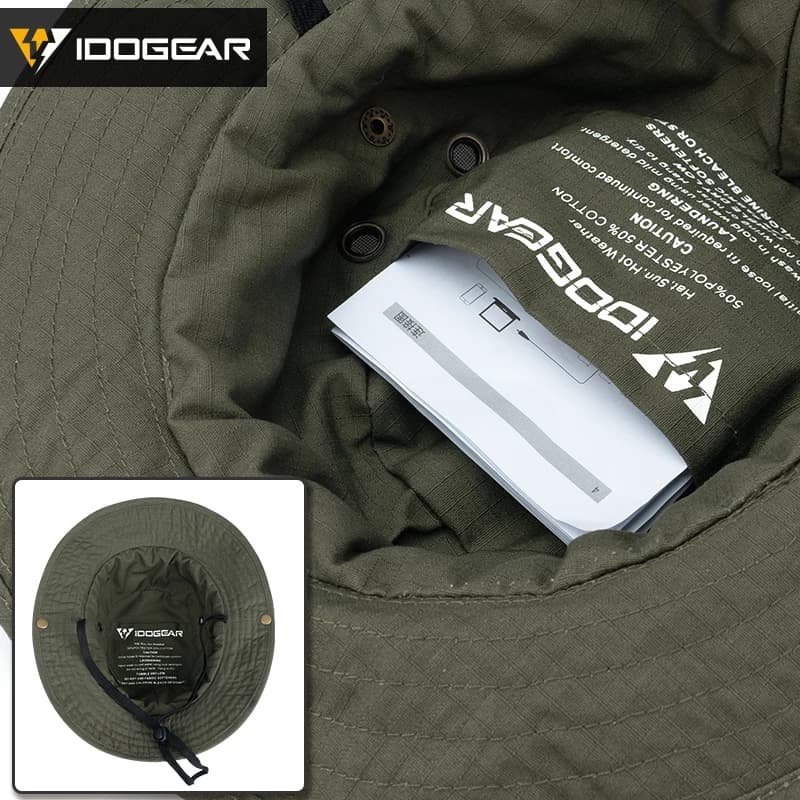 Casquette tactique IDOGEAR avec système MOLLE pour pêche et activités nautiques