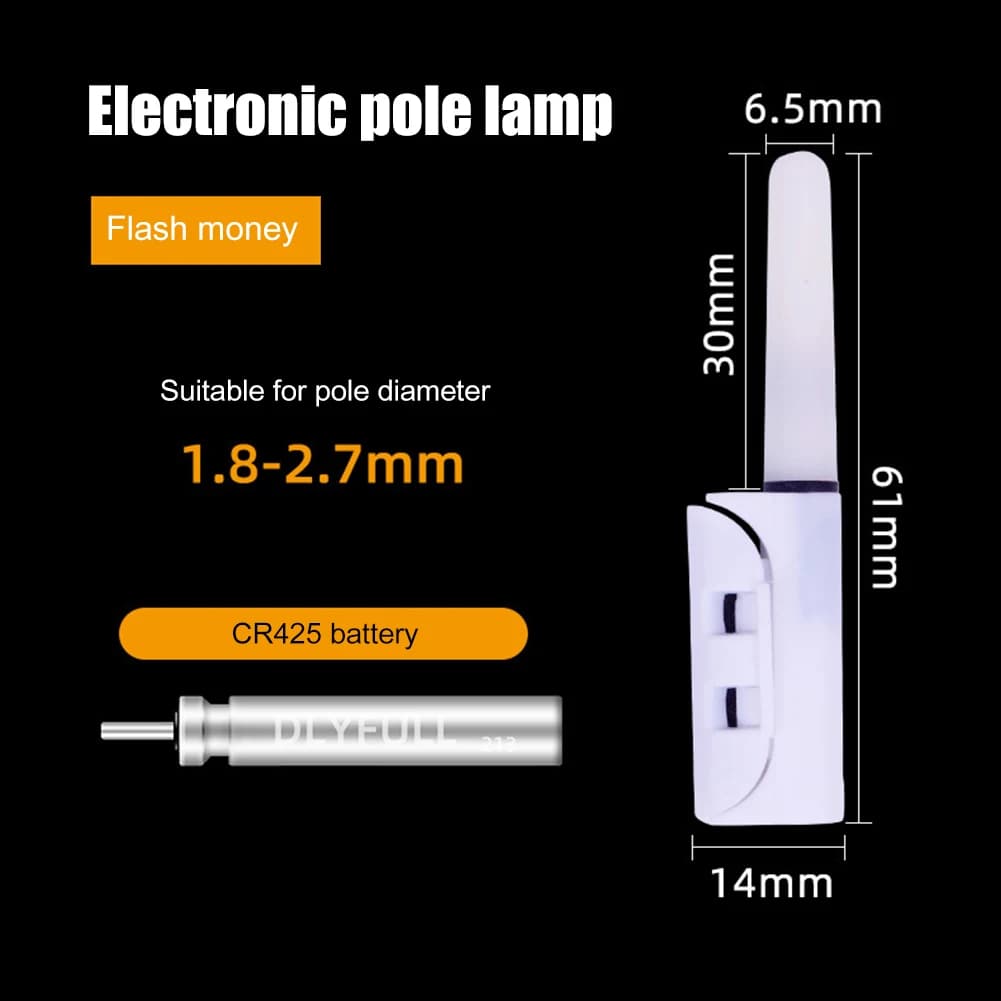 Lampe électronique portable pour canne - Indicateur de touche étanche sticks lumineux pêche nuit