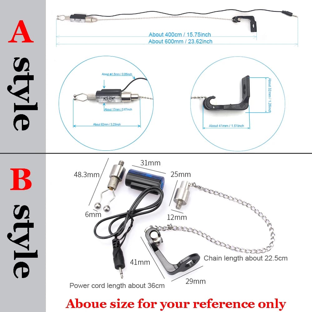 Support indicateur LED pour alarme de touche carpe - Accessoire pêche durable avec éclairage intégré