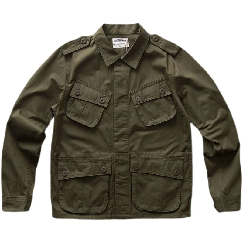 Veste vintage américaine TCU multi-poches - 100% coton pêche printemps automne - Workwear chasse