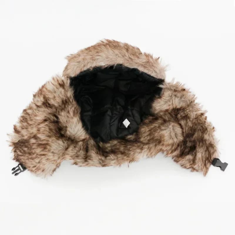 Chapeau trapper russe ushanka hiver - Bonnet pêche ski fourrure chaud avec rabats oreilles