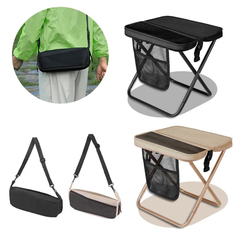 Tabouret pliant sac à dos pêche ultra-léger portable mini siège voyage randonnée pêche nomade