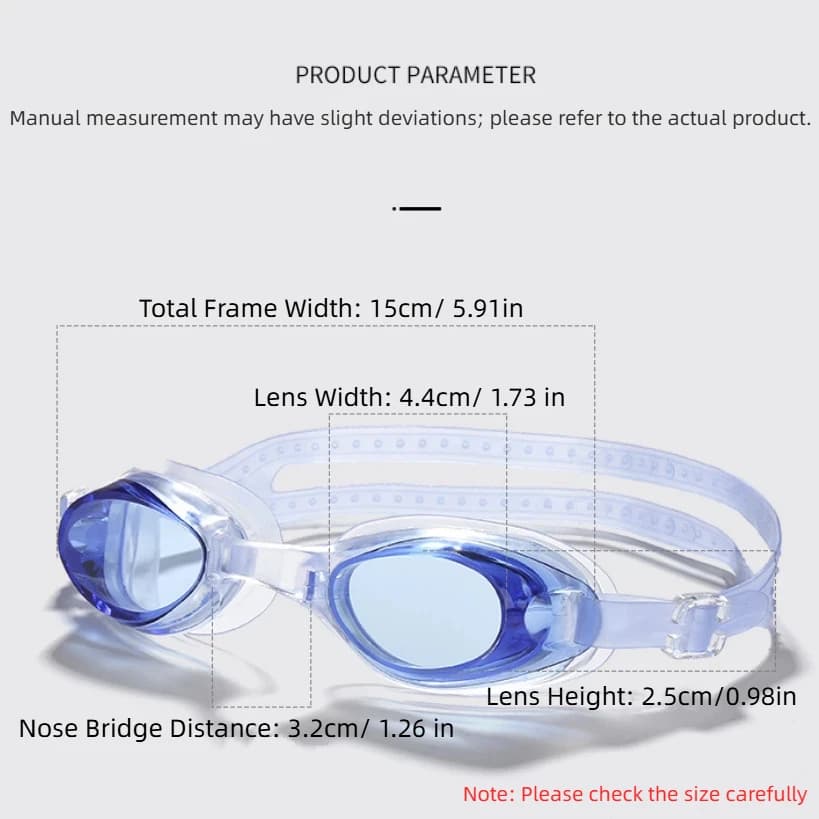 Lunettes de plongée petit cadre HD silicone anti-buée étanches équipement adulte