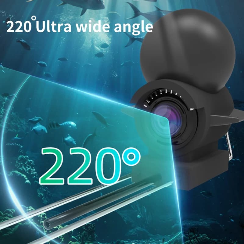 Détecteur de poissons portable Dodosee avec caméra sous-marine 1080P et écran LCD 4.3" - Vision nocturne incluse