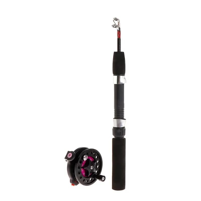 Set canne et moulinet YD61 mini portable hiver - Pêche sur glace outdoor compacte