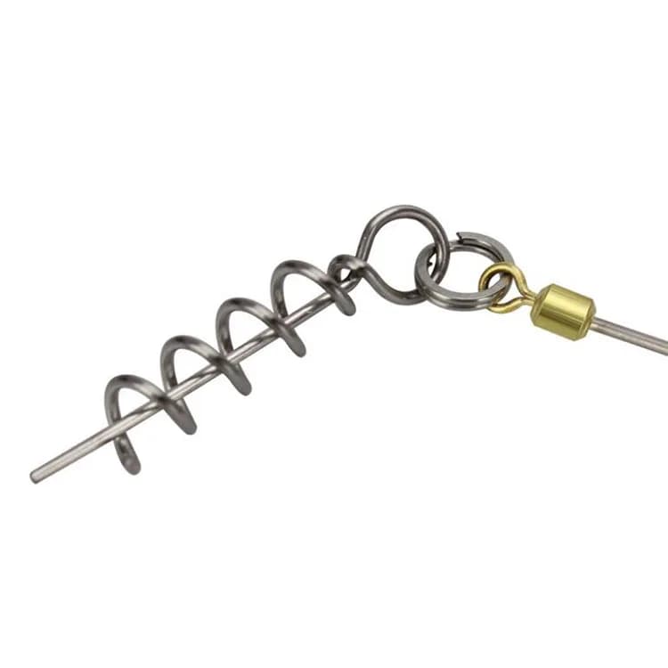 Waterboy Fish Screw Rig Kit - Double Hameçons Triples avec Stingers pour Leurres Souples et Shads