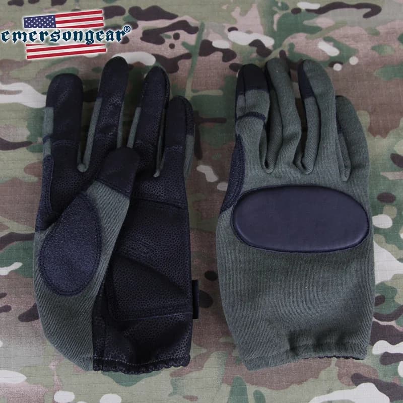 Gants tactiques Emerson cuir protection pêche chasse - doigts complets vélo airsoft activités outdoor