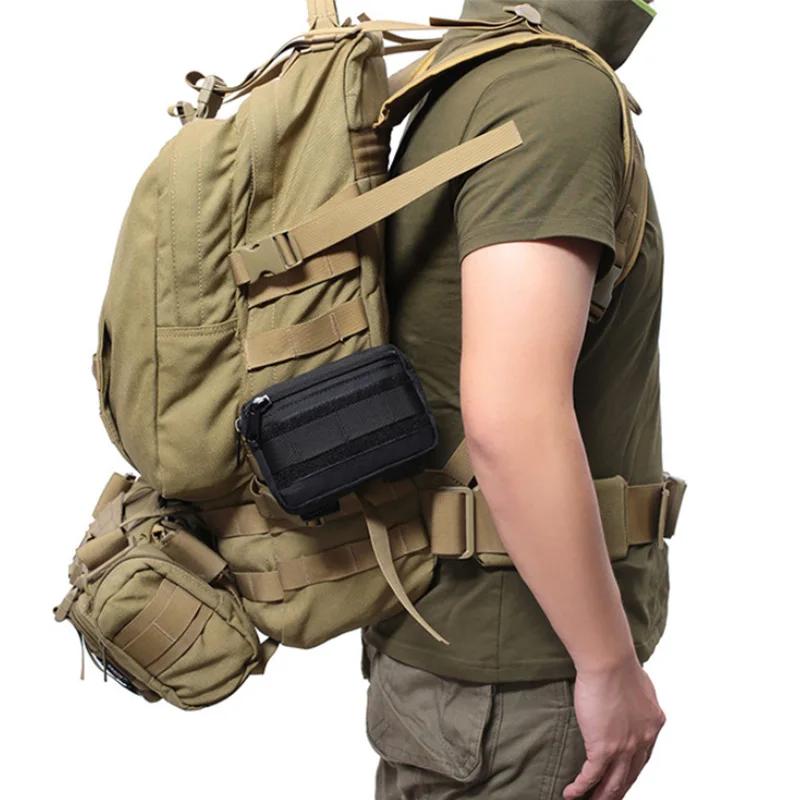 Ceinture tactique double couche MOLLE avec poche banane pour pêche et camping