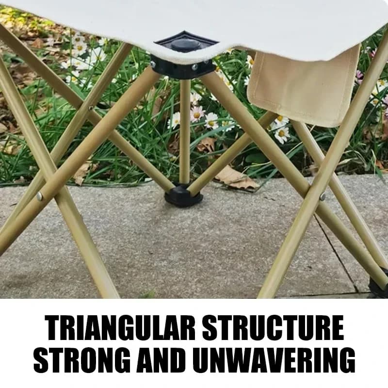 Chaise pliante extérieure portable avec sac de rangement pour camping, pêche et voyages